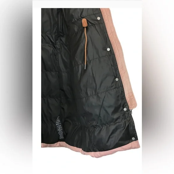 NWT COACH Long Puffer Coat with Faux Shearling  - Pink, Small - Picture 5 of 8